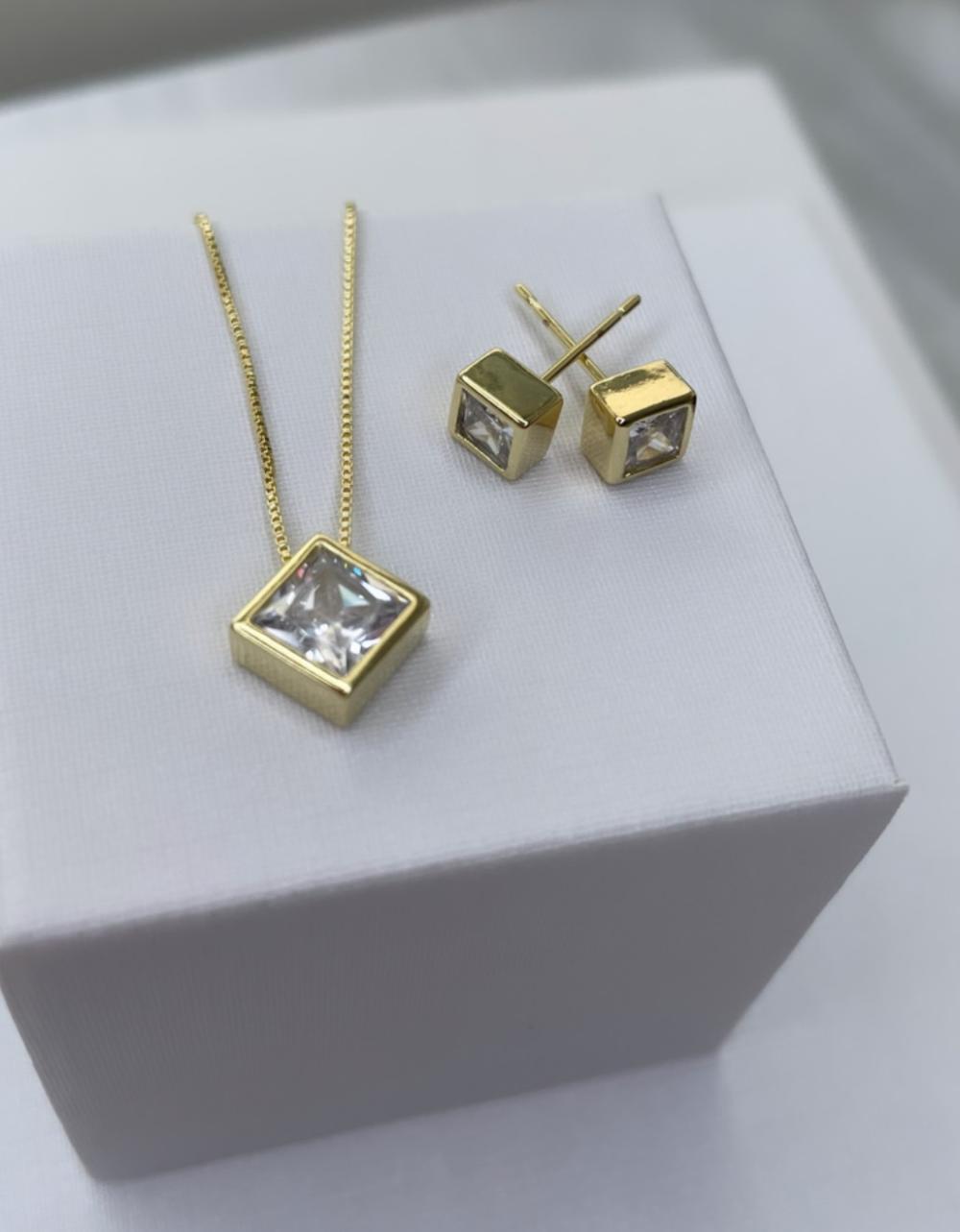 CONJUNTO PONTO DE LUZ QUADRADO RÉPLICA