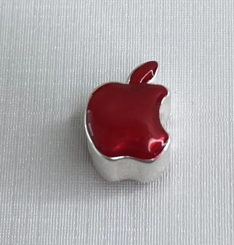 BERLOQUE PRATA MAÇÃ VERMELHA IPHONE