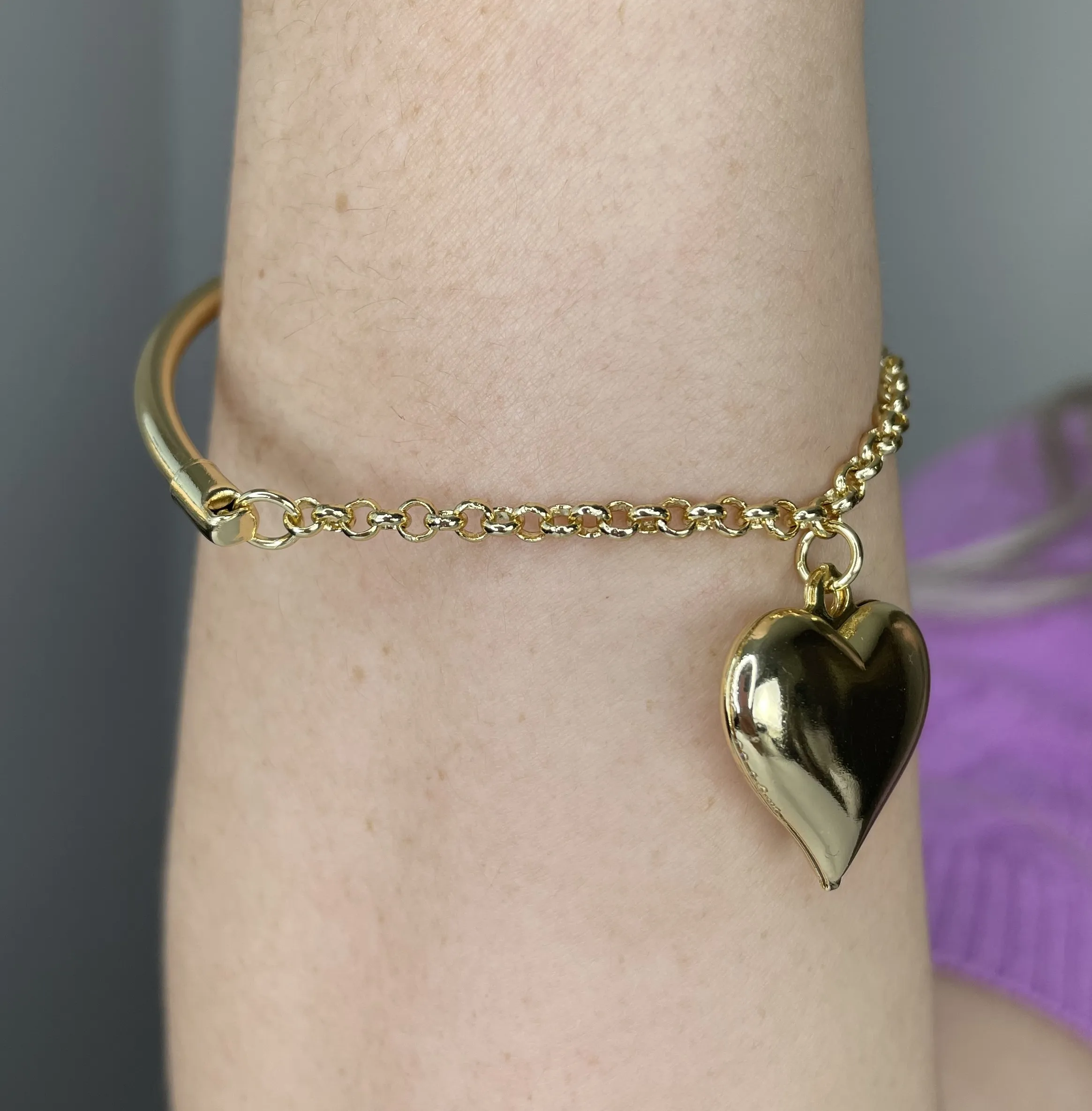 PULSEIRA ARCO CORAÇÃO LISO