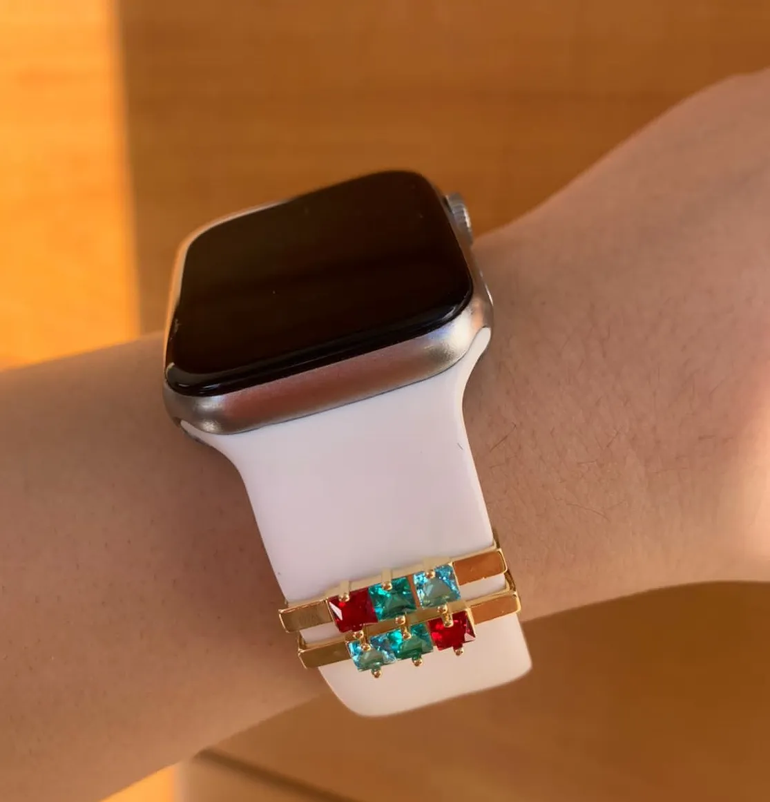 PINGENTE PASSANTE PEDRAS COLORS PARA PULSEIRA DE RELÓGIO
