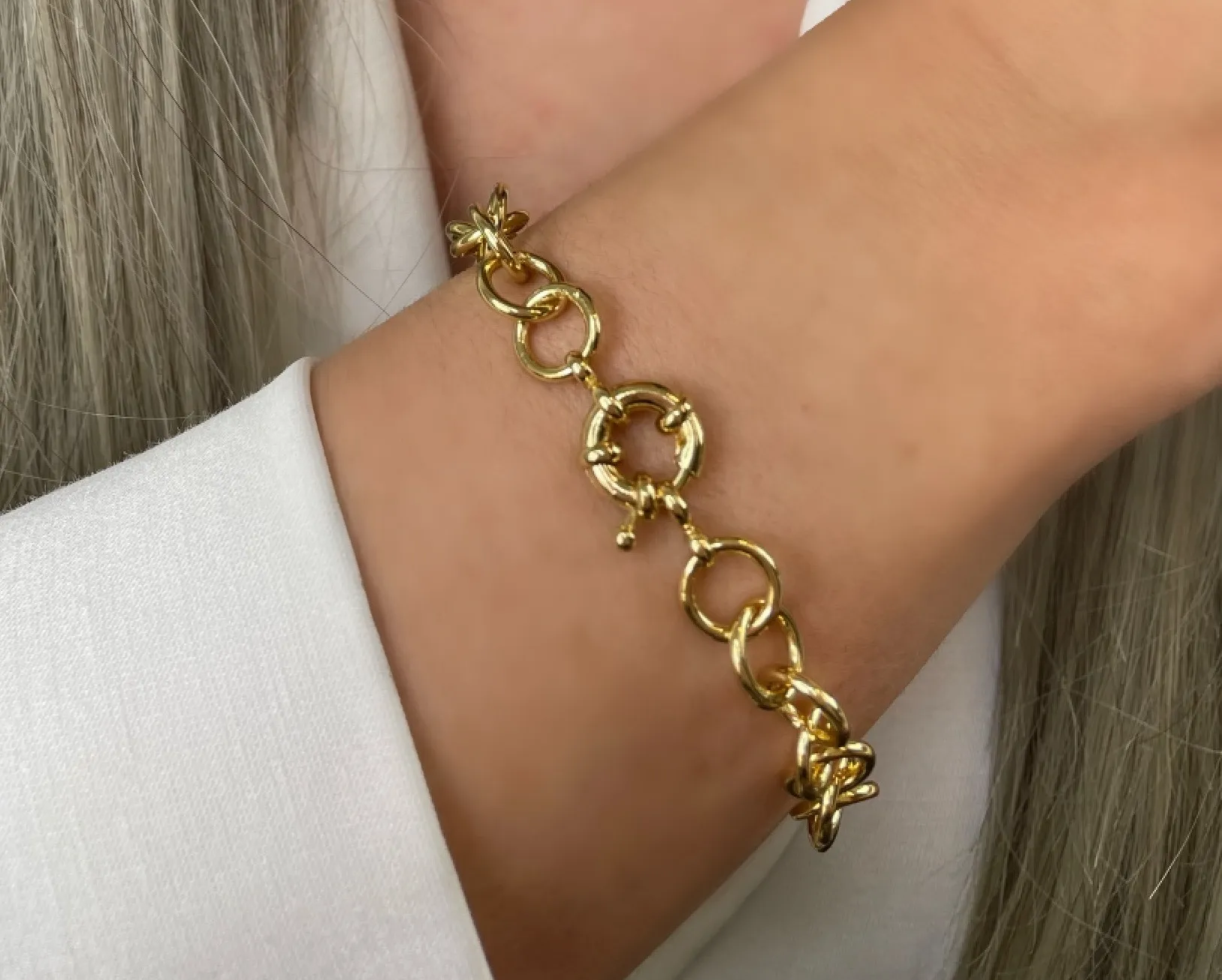 PULSEIRA ELO LISO GRANDE