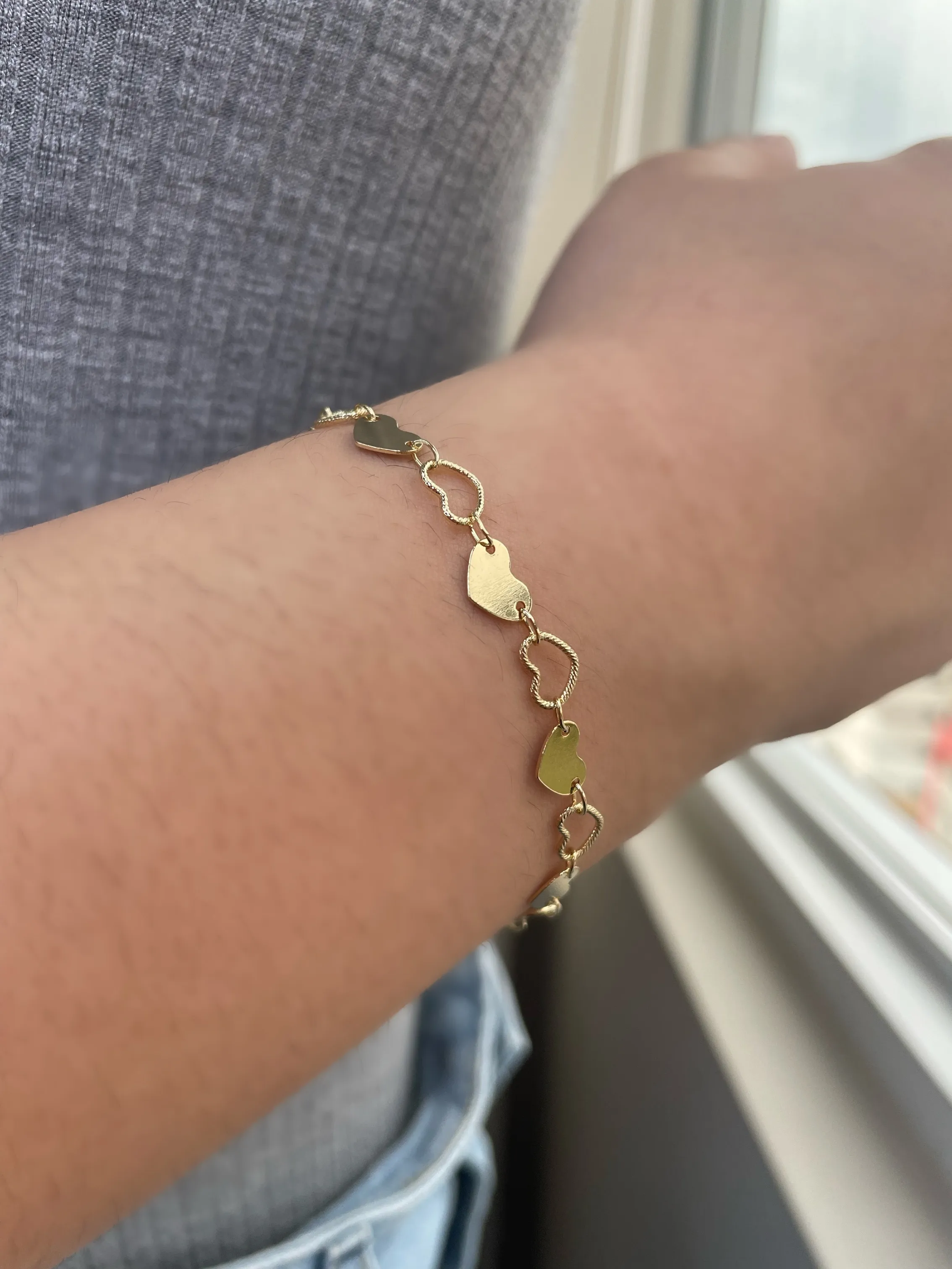 PULSEIRA CORAÇÃO VAZADO E LISO