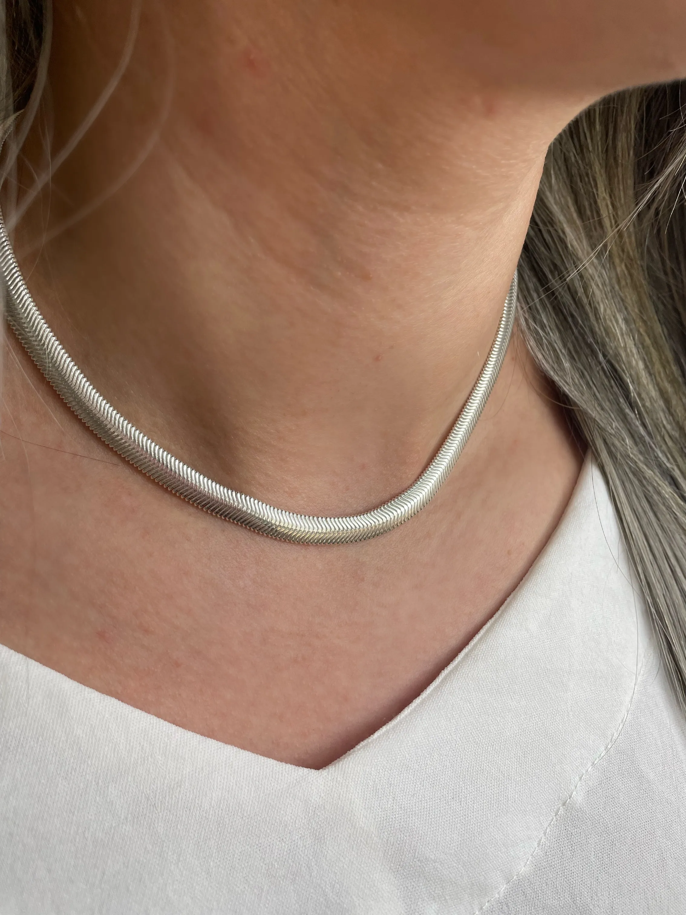 CHOKER PRATA FIO ALEMÃO F640