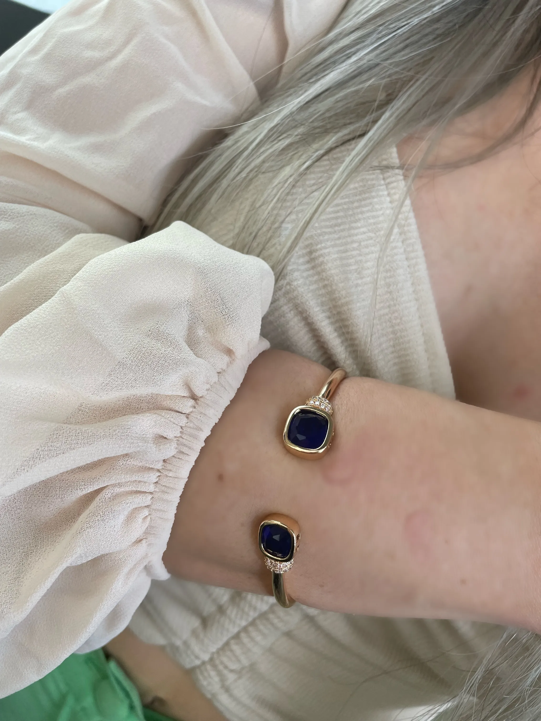 BRACELETE PEDRA FUSION AZUL BIC
