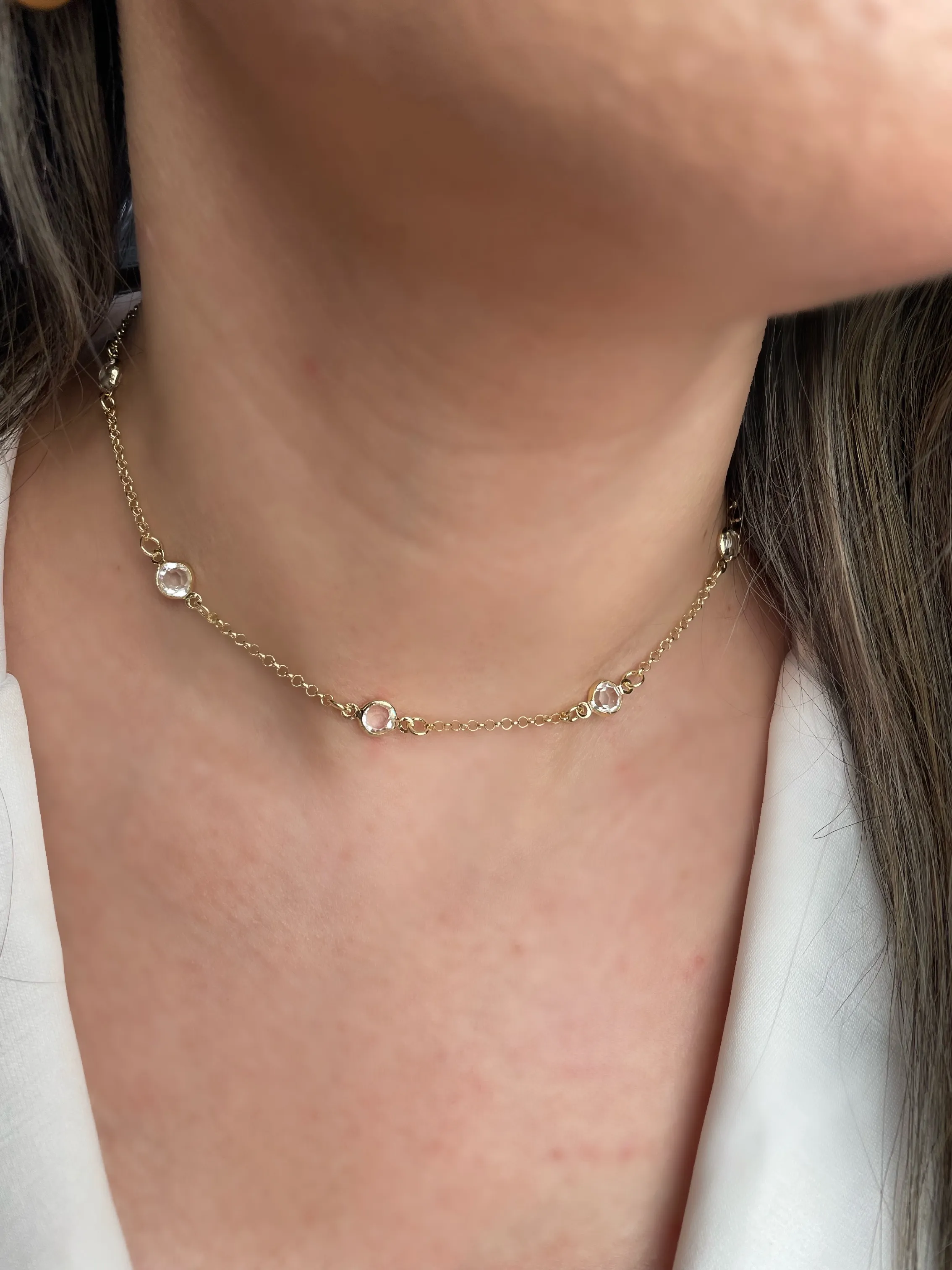 CHOKER TIFANY PEDRA CRISTAL