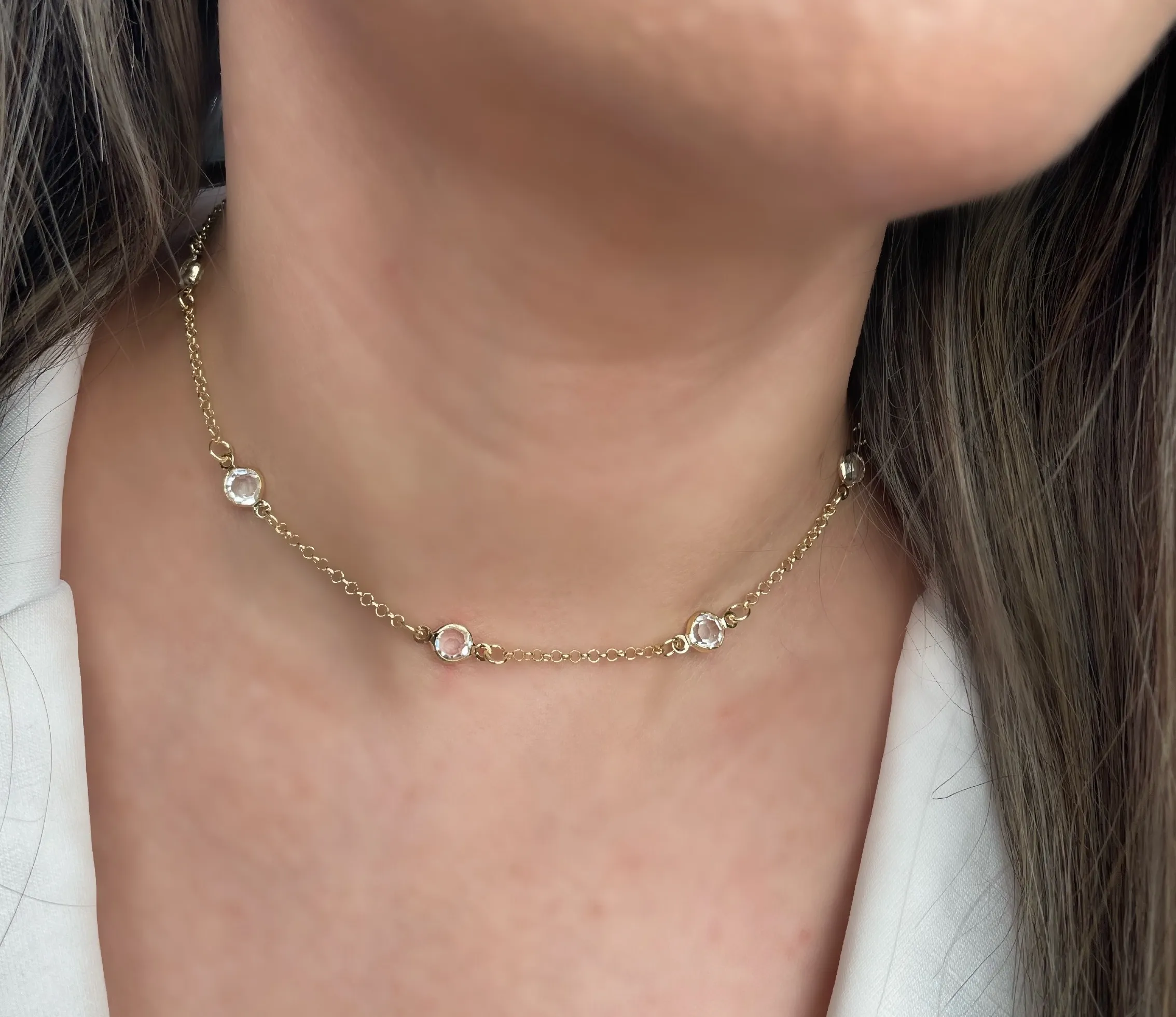 CHOKER TIFANY PEDRA CRISTAL