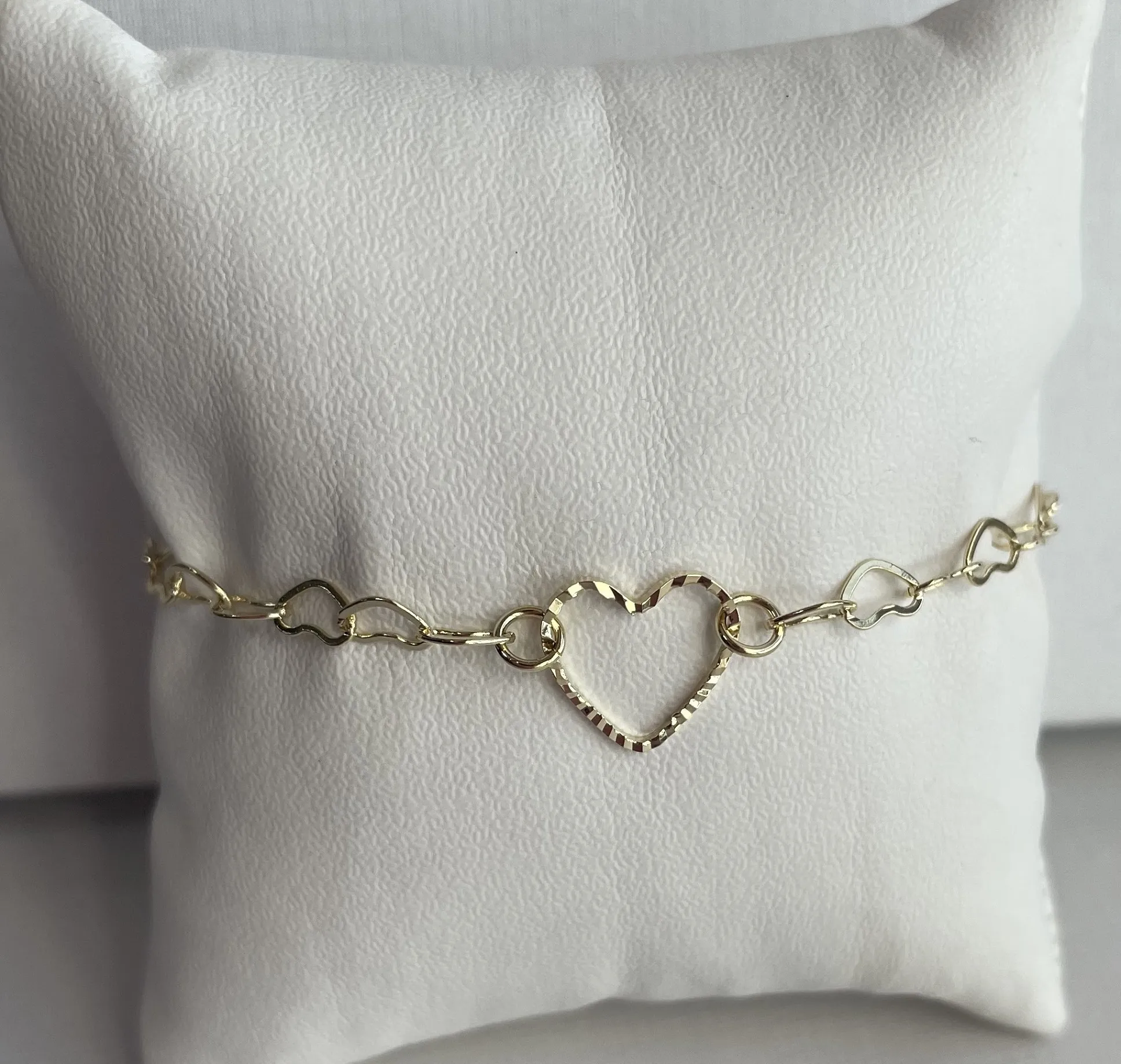 PULSEIRA INFANTIL CORAÇÃO DIAMANTADO