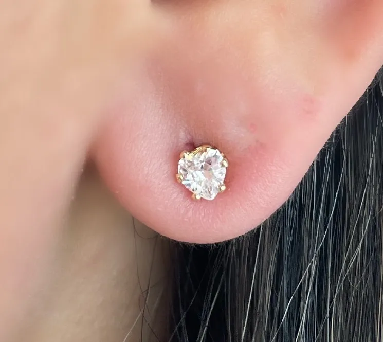 BRINCO CORAÇÃO ZIRCONIA CRISTAL 4MM