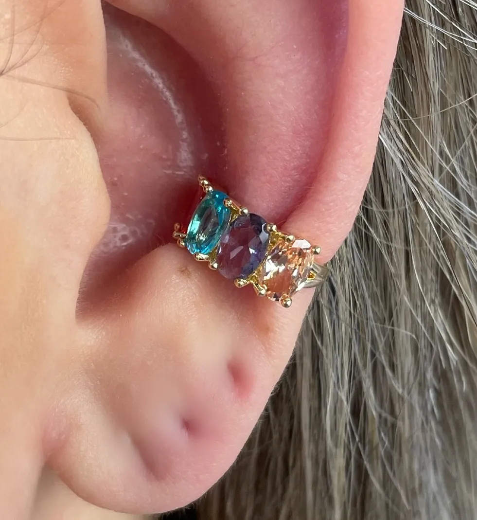 PIERCING FAKE PEDRAS COLORS