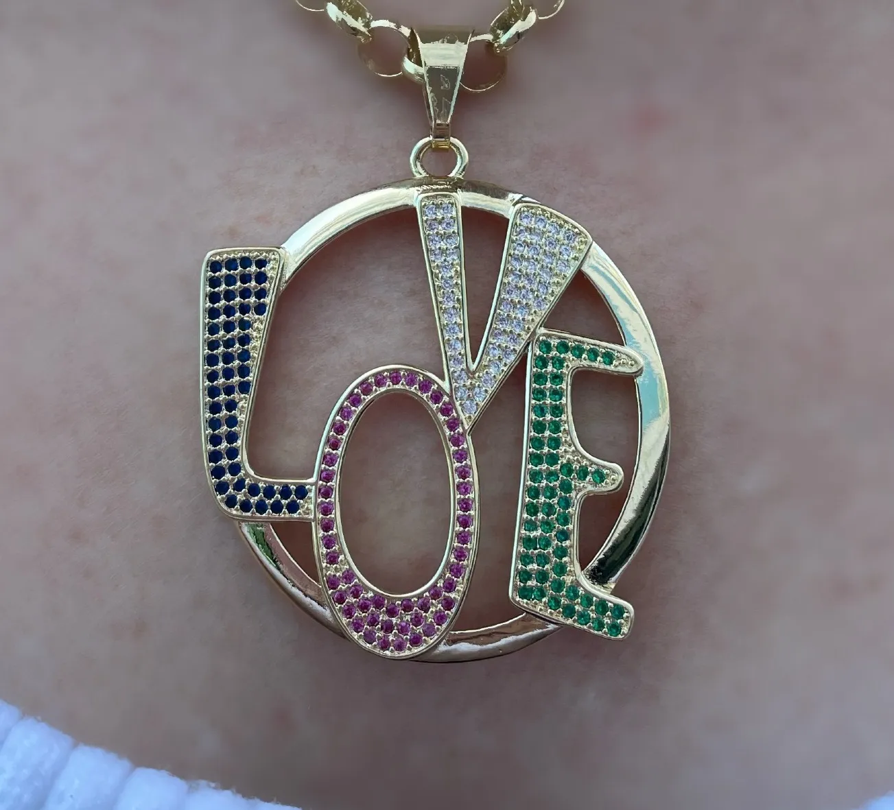 PINGENTE MANDALA LOVE CRAVEJADO COLORS