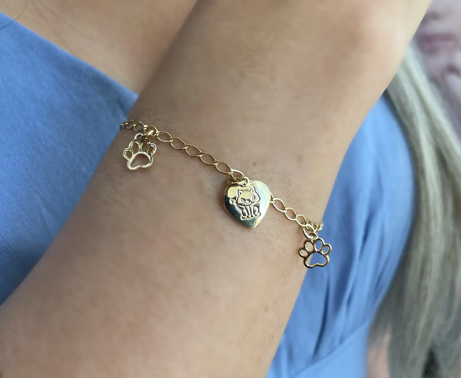 PULSEIRA CORAÇÃO GATINHO E PATINHA