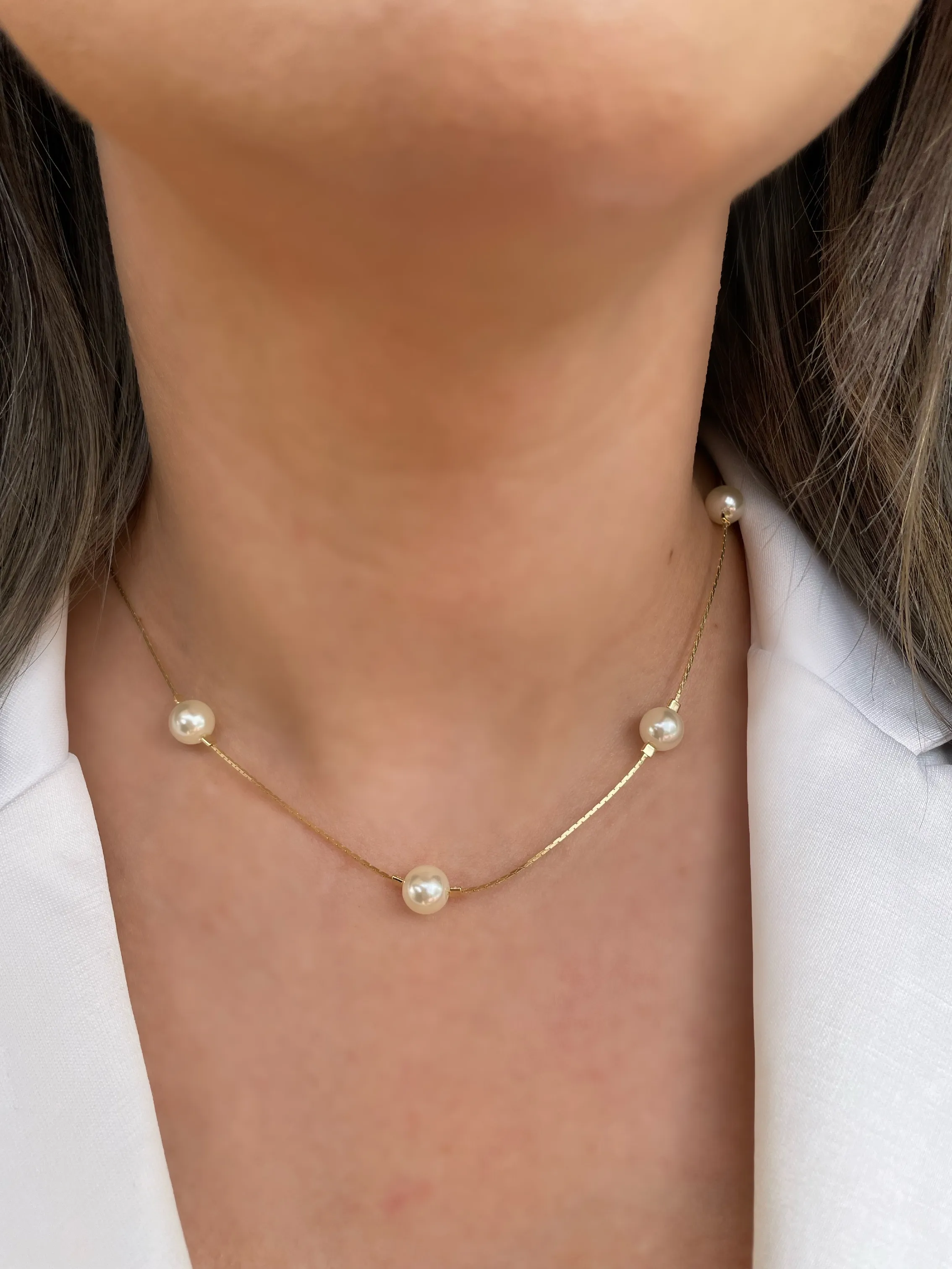 CHOKER LONGO PEROLAS