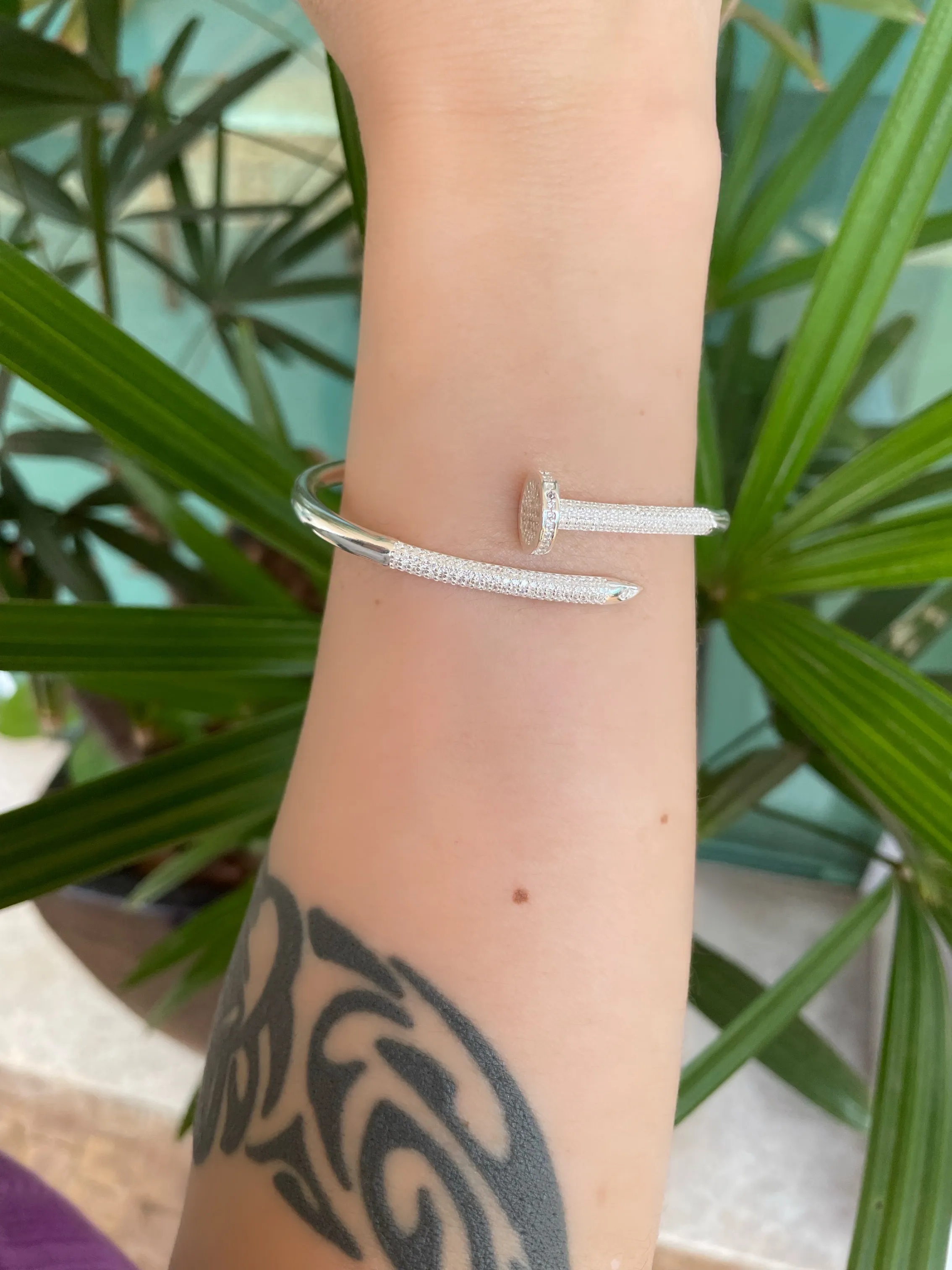 BRACELETE PRATA PRAGO CRAVEJADO