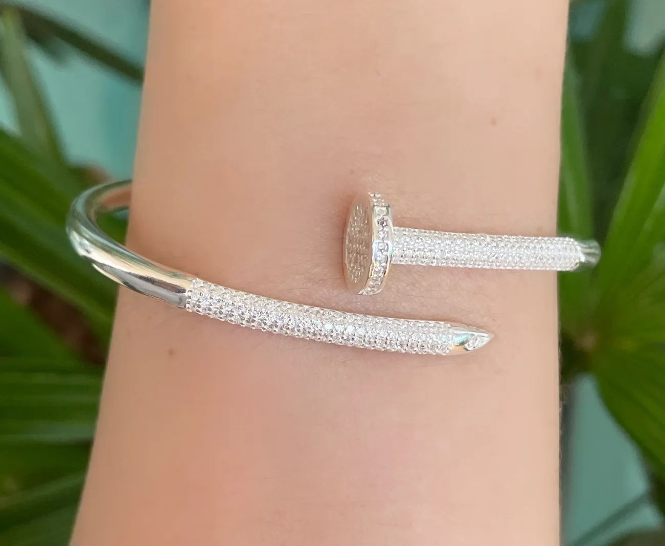 BRACELETE PRATA PRAGO CRAVEJADO