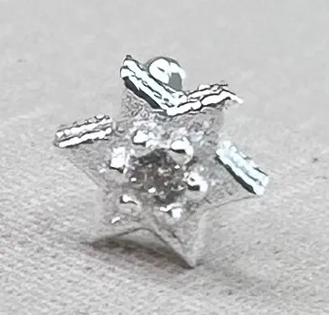 PIERCING PRATA ESTRELA COM ZIRCONIA