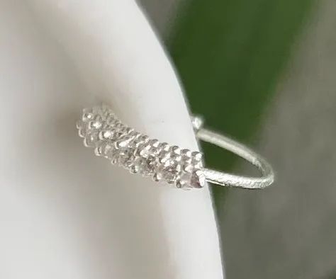 PIERCING PRATA ARGOLA CRAVEJADA