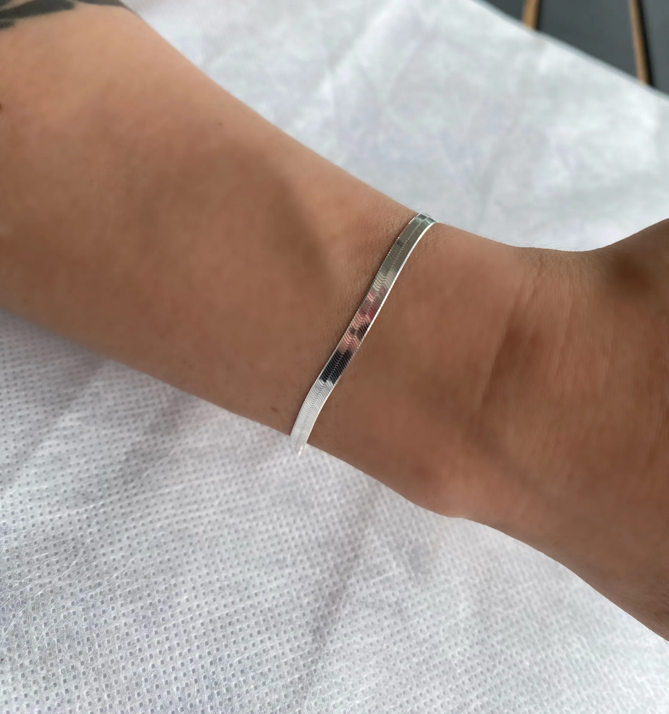 PULSEIRA PRATA LAMINADA F035