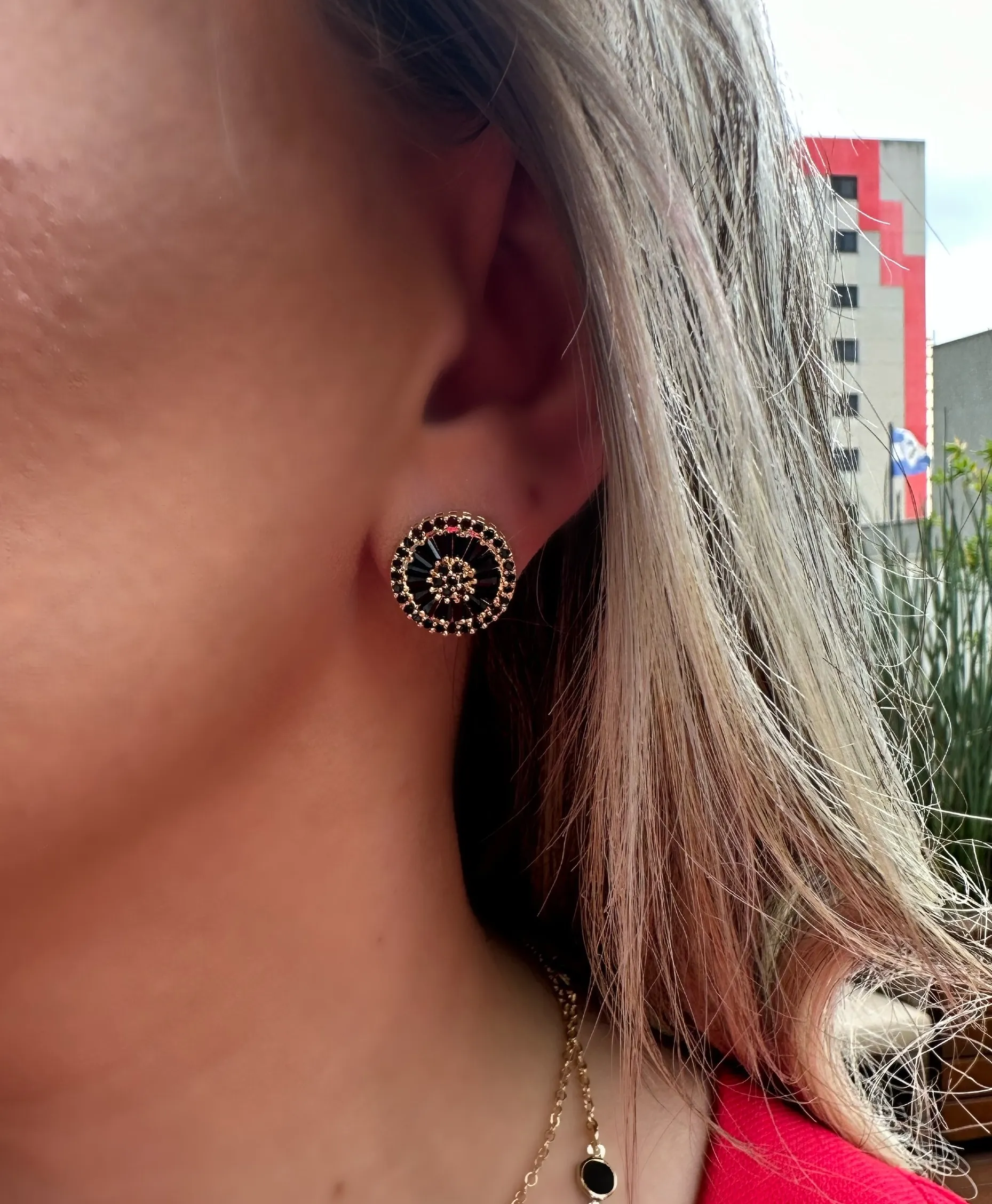 BRINCO PIZZA ZIRCONIA NEGRA