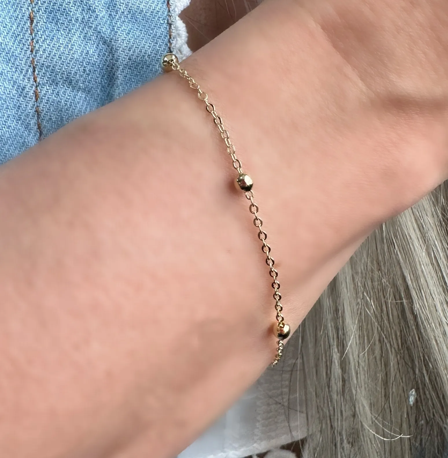 PULSEIRA BOLINHA ELO CADEADO