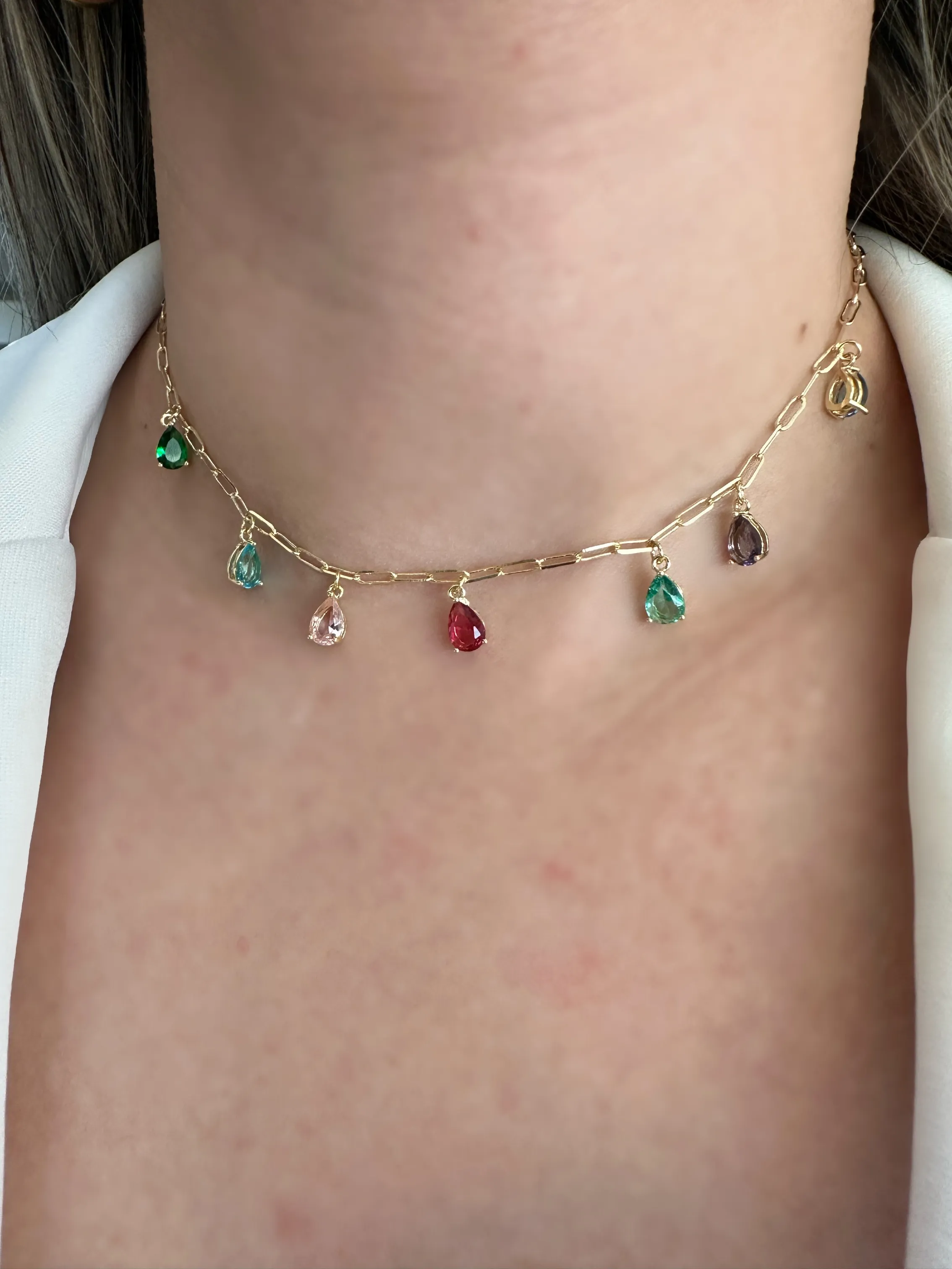 CHOKER CARTIER GOTAS COLORS