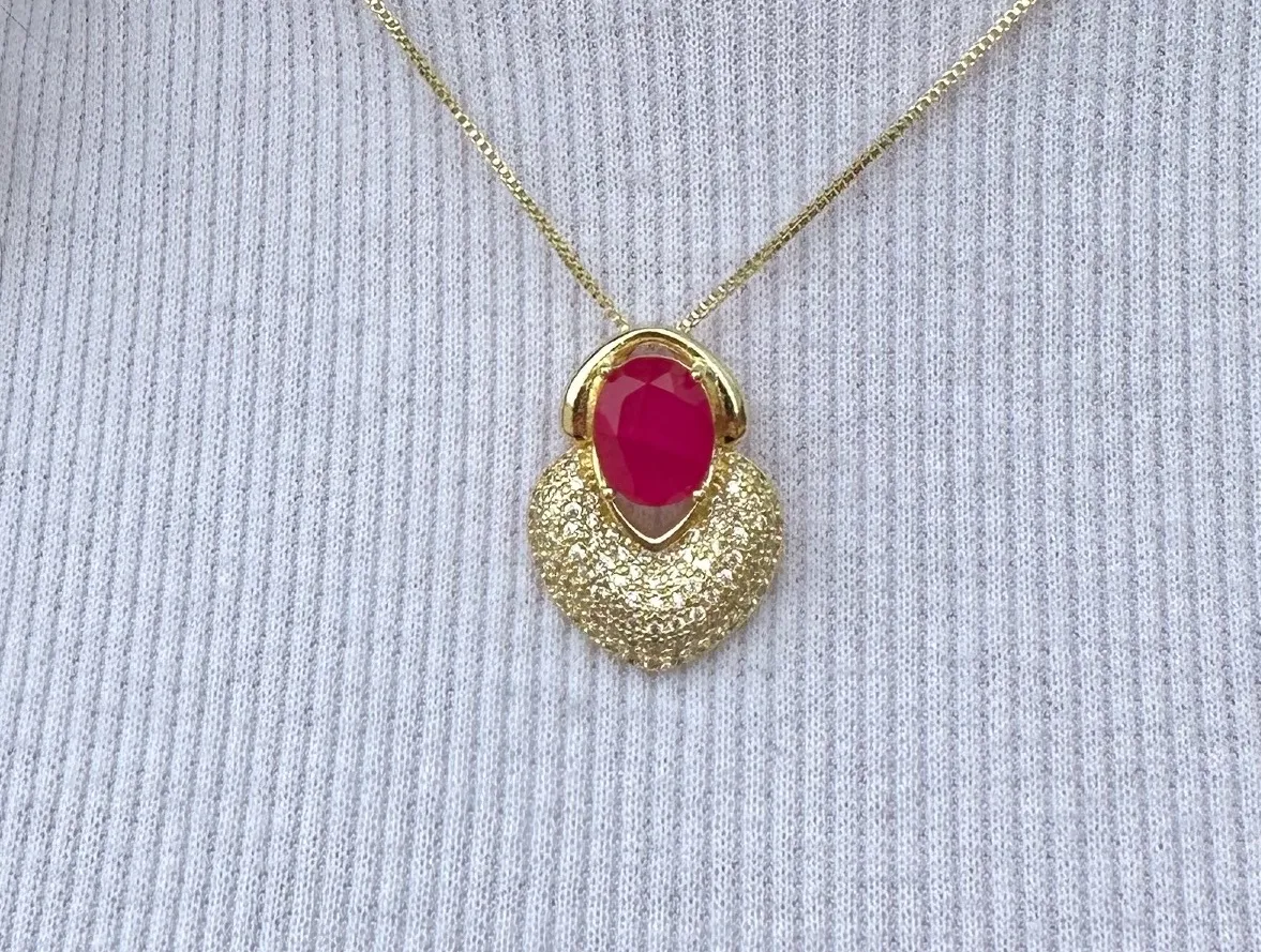 CONJUNTO CRAVEJADO PEDRA FUSION ROSA