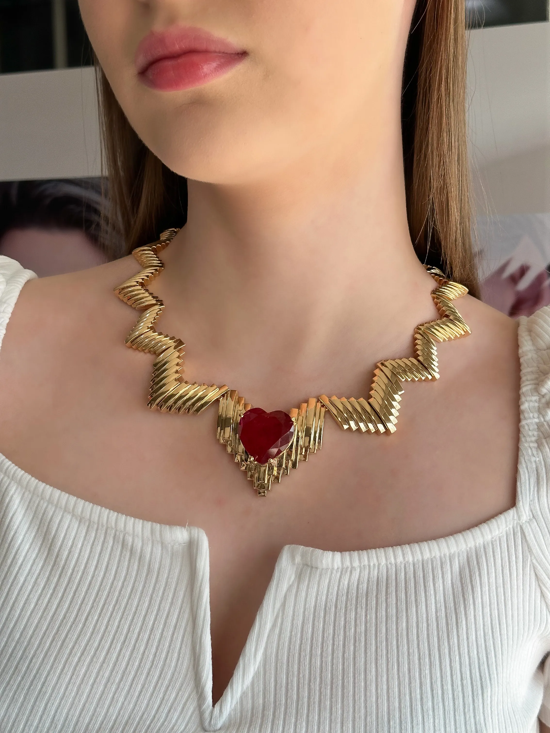 CONJUNTO RAINHA CORAÇÃO RUBI FUSION