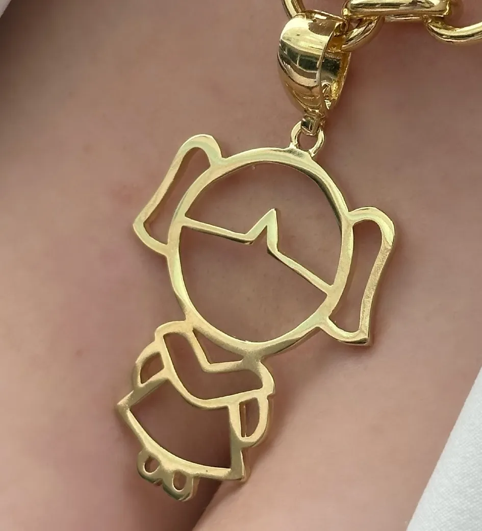 PINGENTE MENINA GRANDE