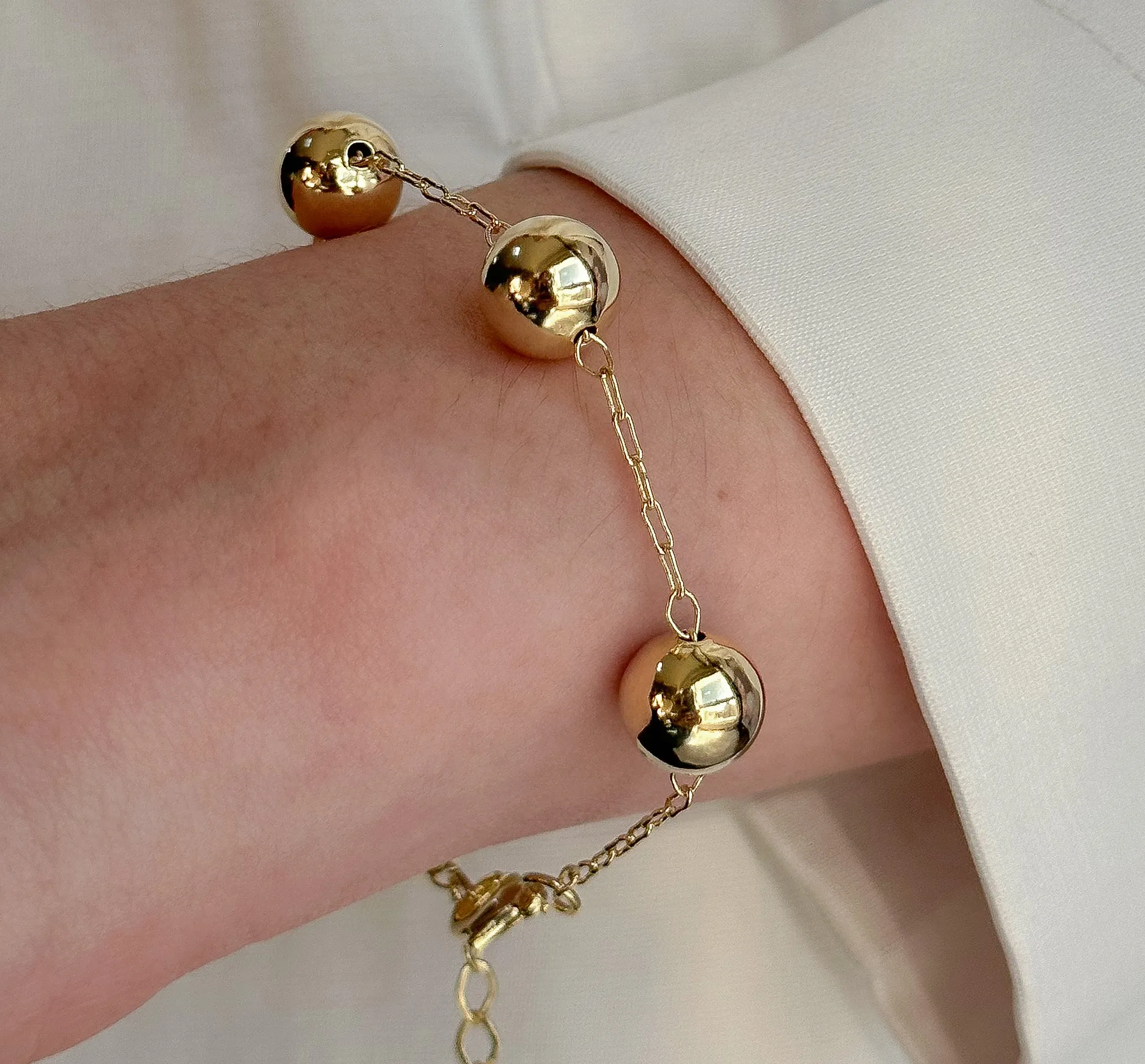 PULSEIRA BOLAS LISAS 10MM
