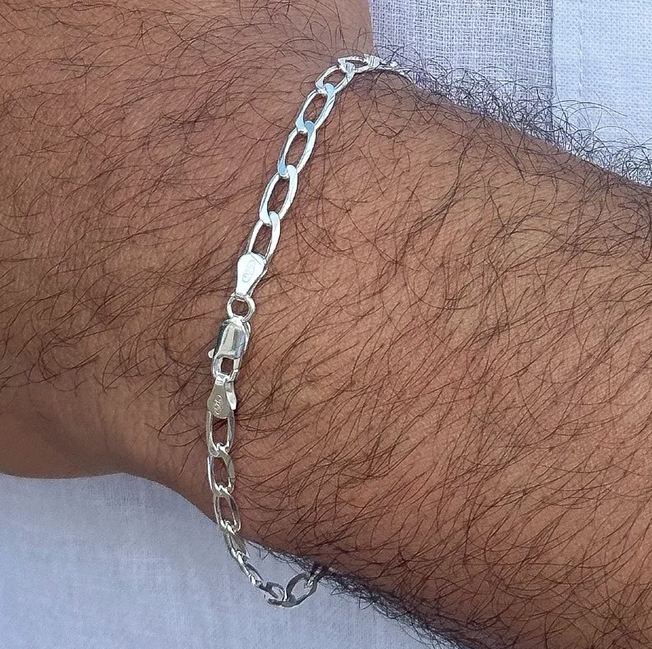 PULSEIRA PRATA GRUMET LONGA F 100