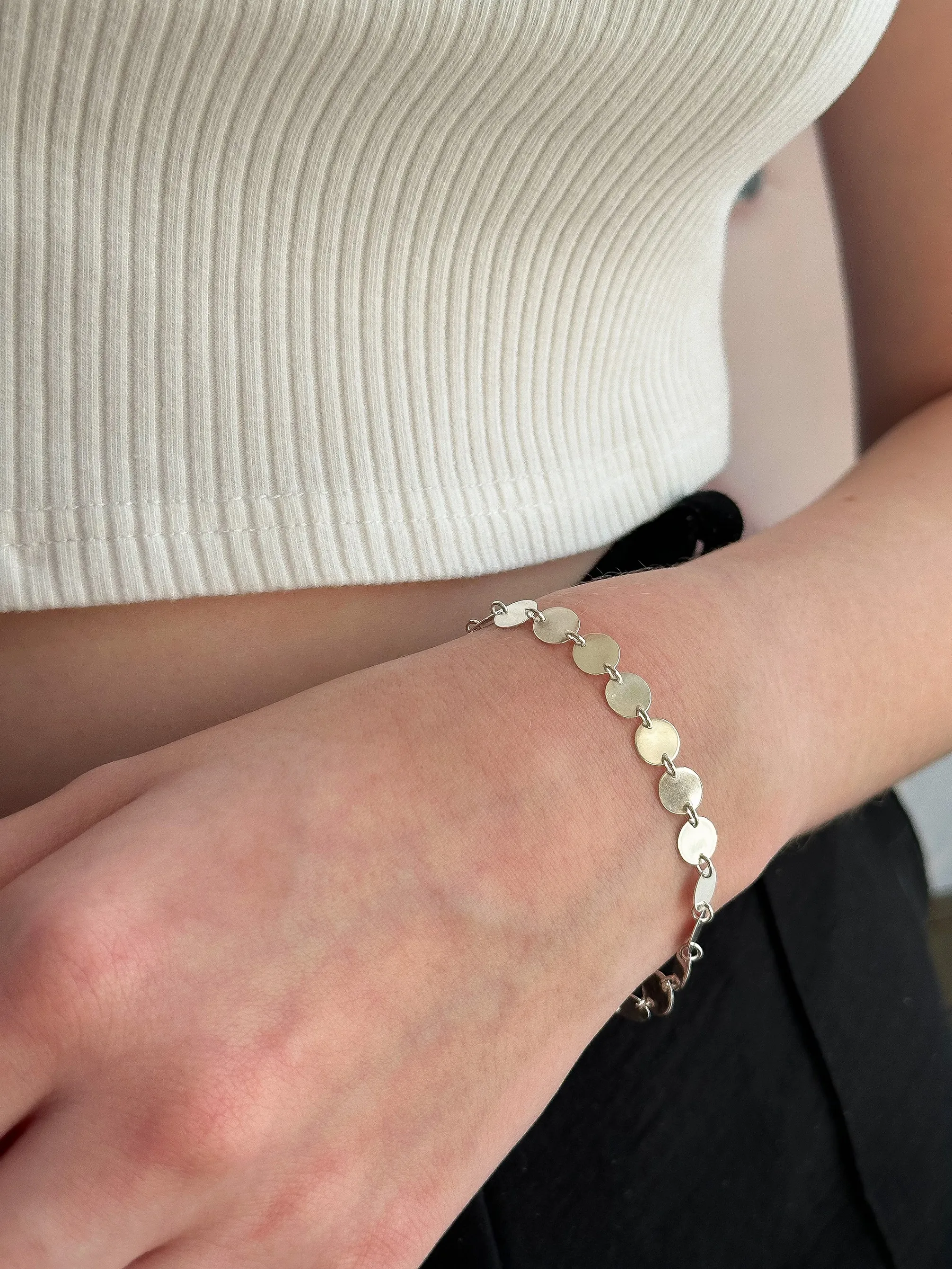 PULSEIRA PRATA MEDALHINHA