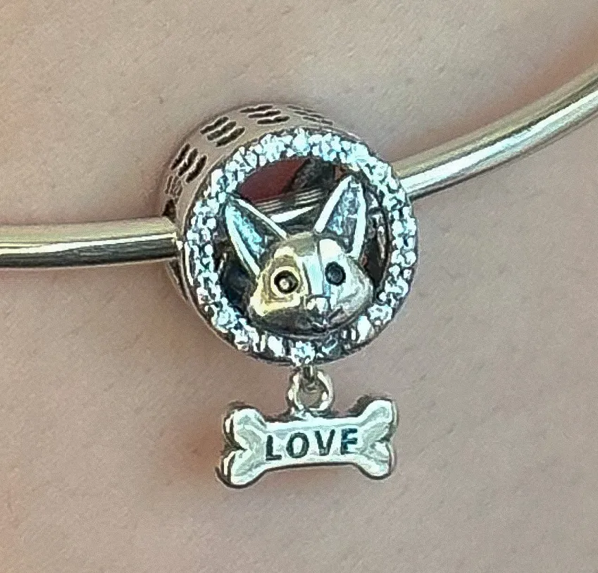 BERLOQUE PRATA CRAVEJADO COELHO LOVE