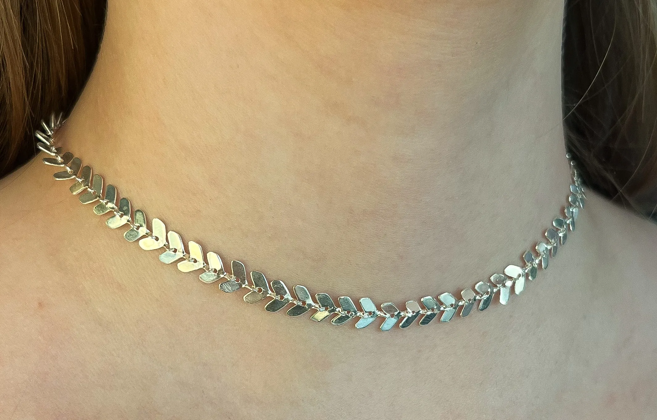 CHOKER PRATA ESCAMA
