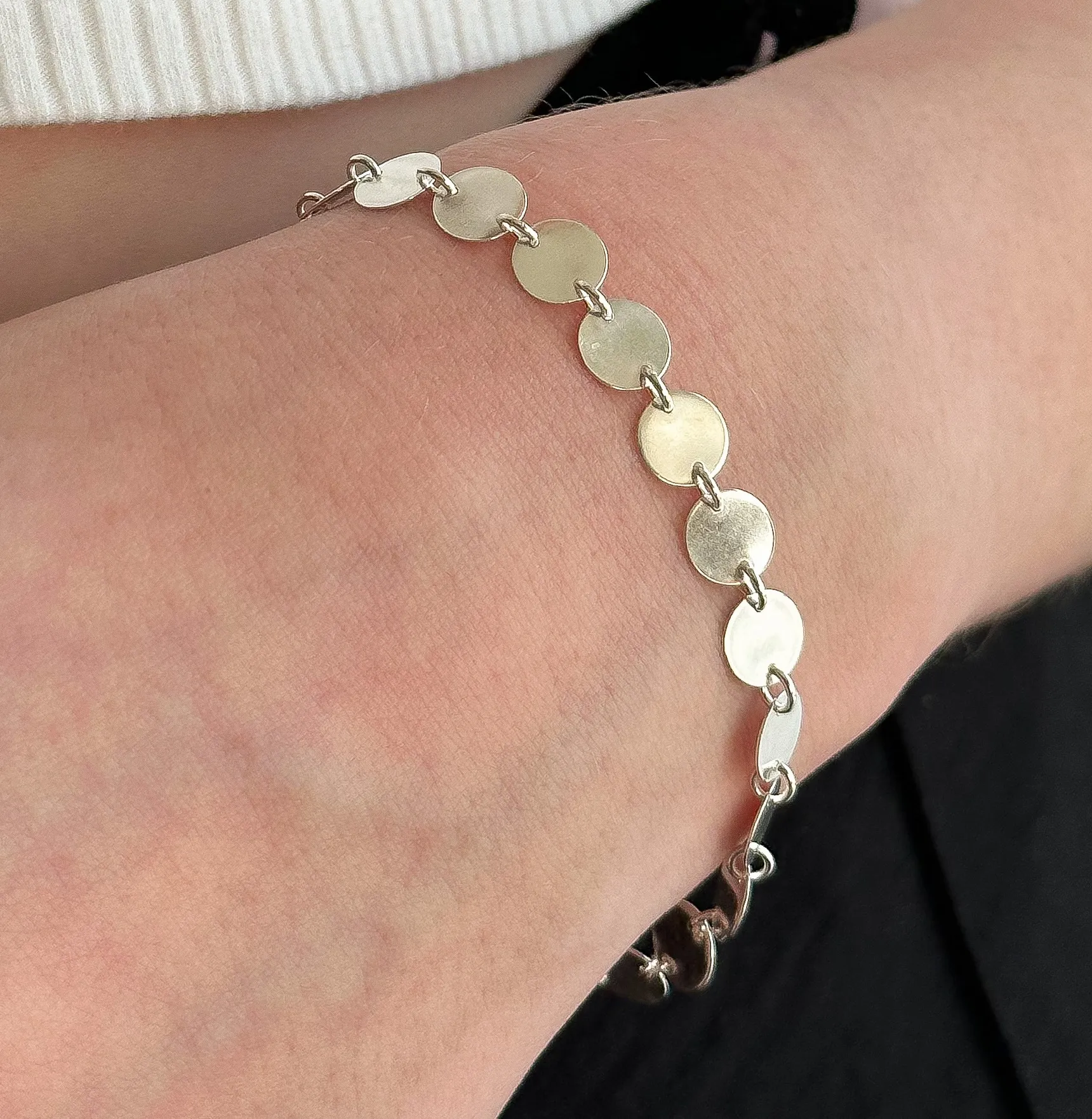 PULSEIRA PRATA MEDALHINHA