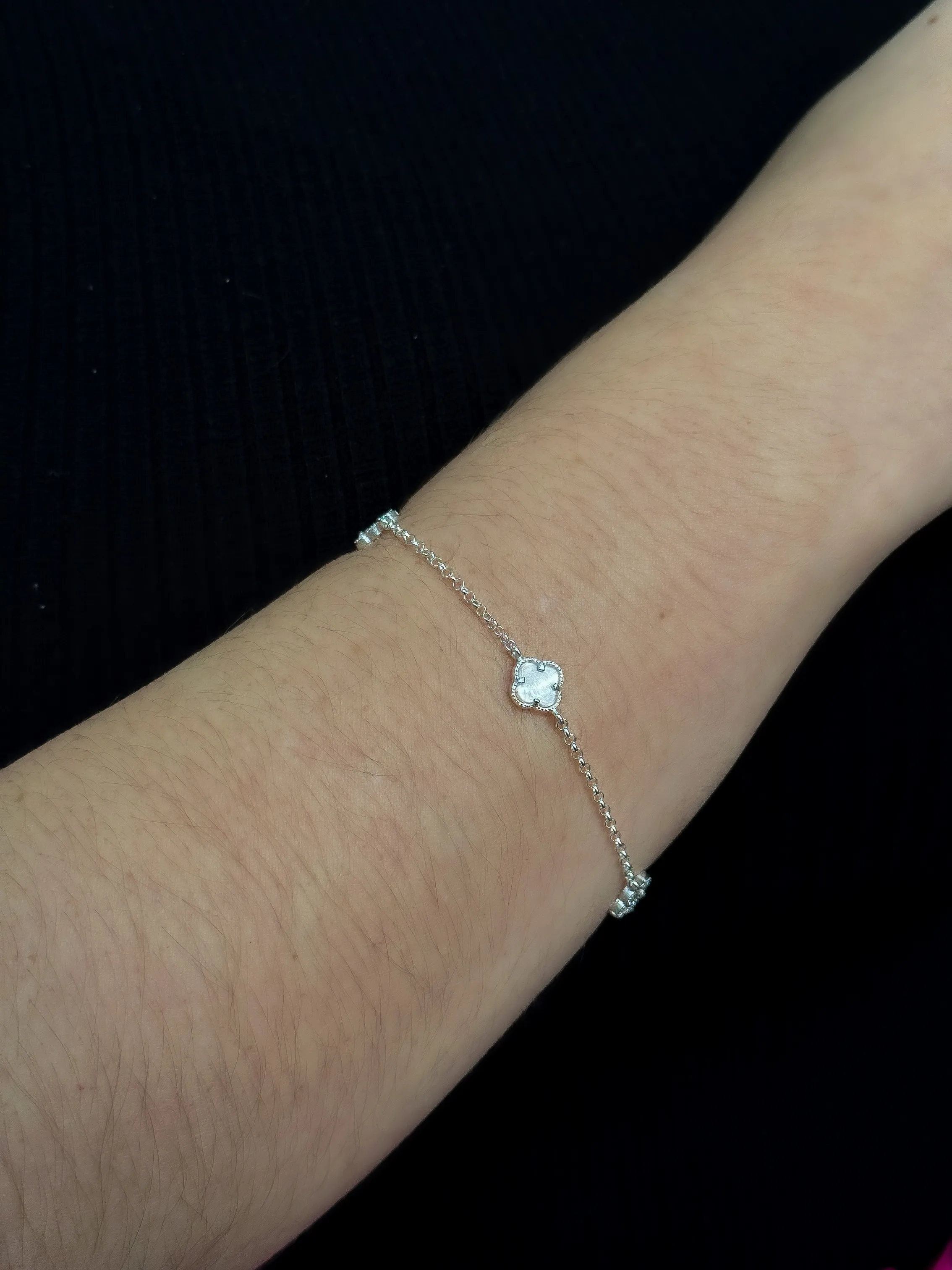 PULSEIRA PRATA ALHAMBRA MADRE PEROLA INSPIRAÇÃO