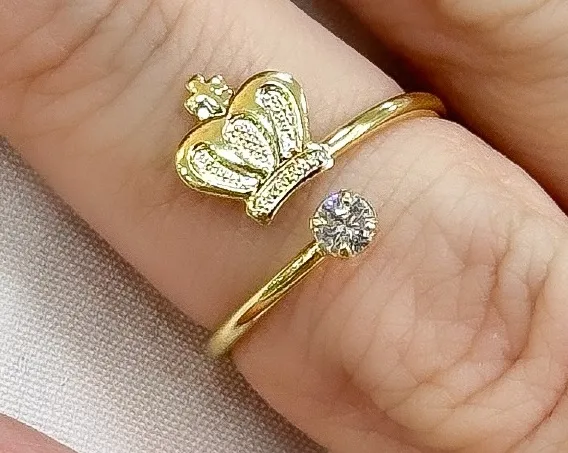 ANEL FALANGE COROA COM ZIRCONIA