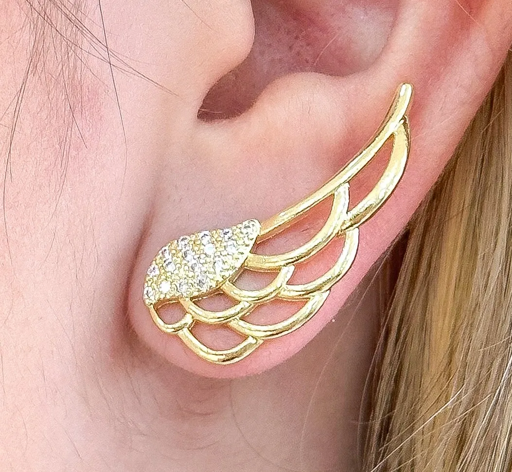 BRINCO EAR CUFF ASA CRAVEJADA