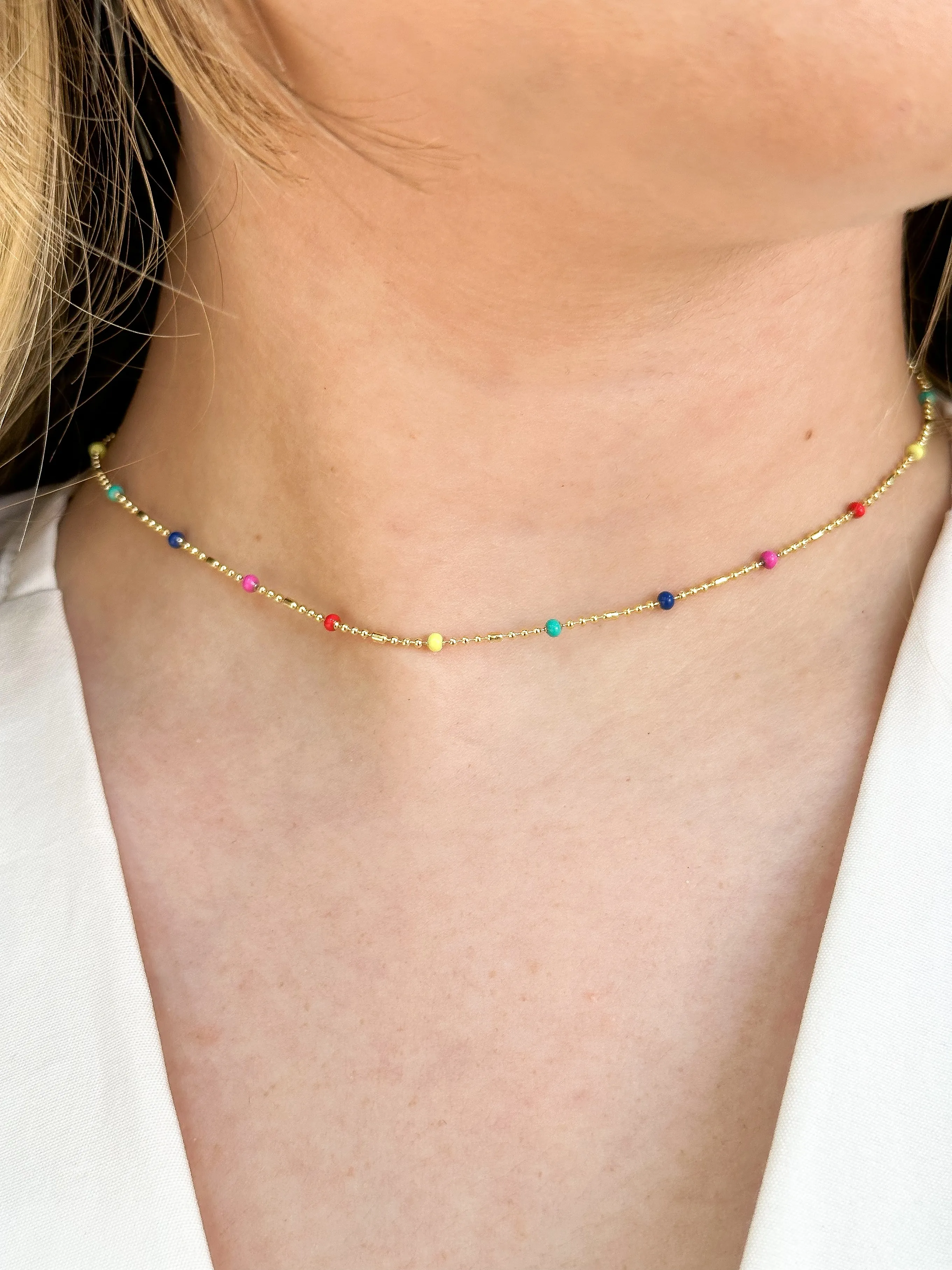 CHOKER BOLINHAS COLORS