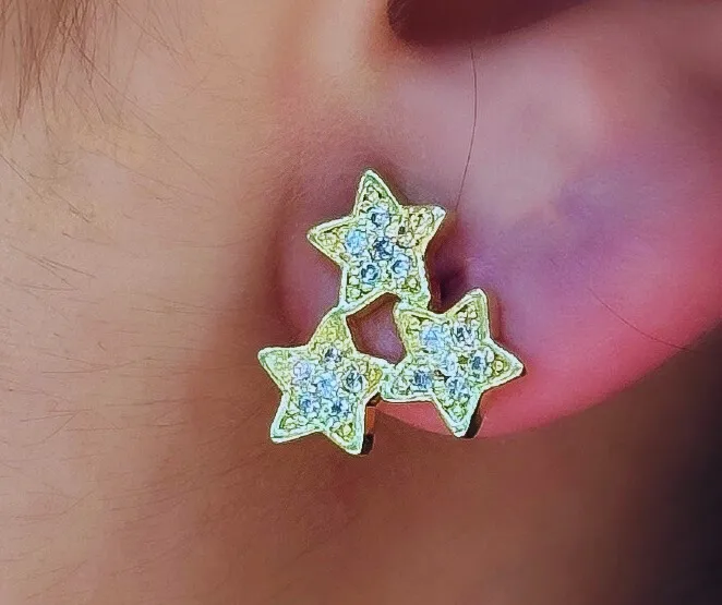 BRINCO 3 ESTRELAS CRAVEJADAS