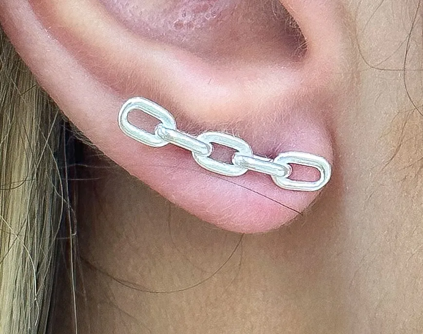 BRINCO PRATA ELO CARTIER
