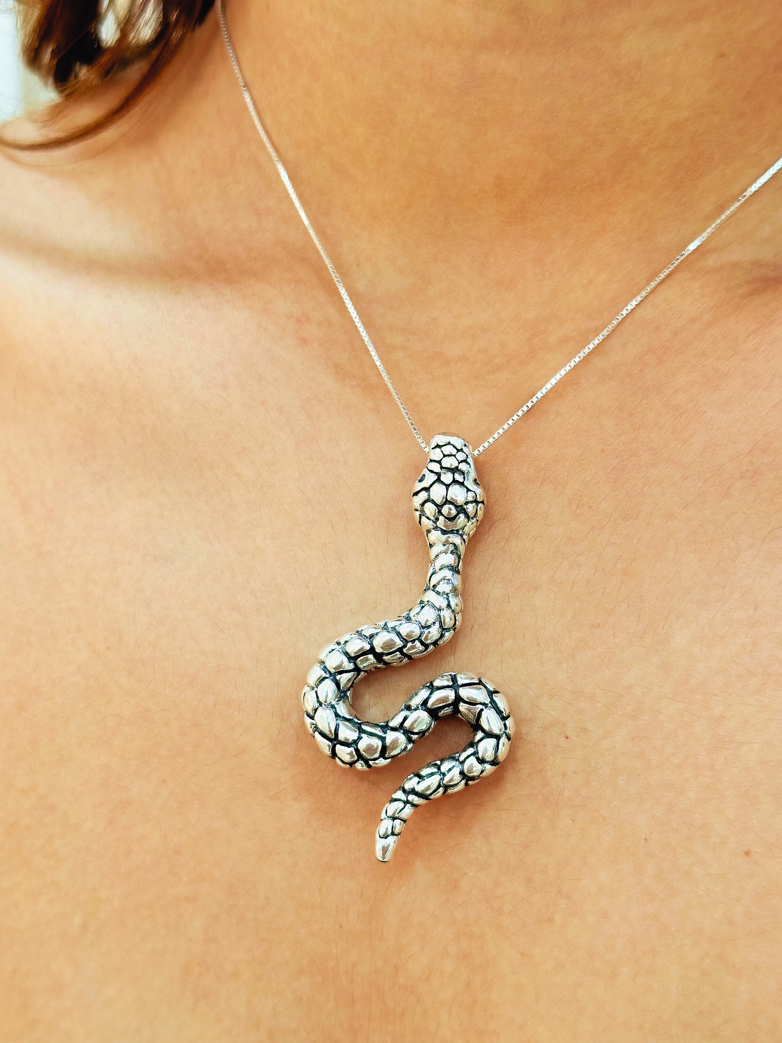 PINGENTE PRATA COBRA