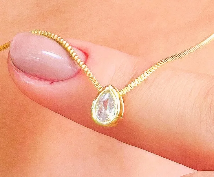 CONJUNTO CORAÇÃO GOTA PEDRA CRISTAL