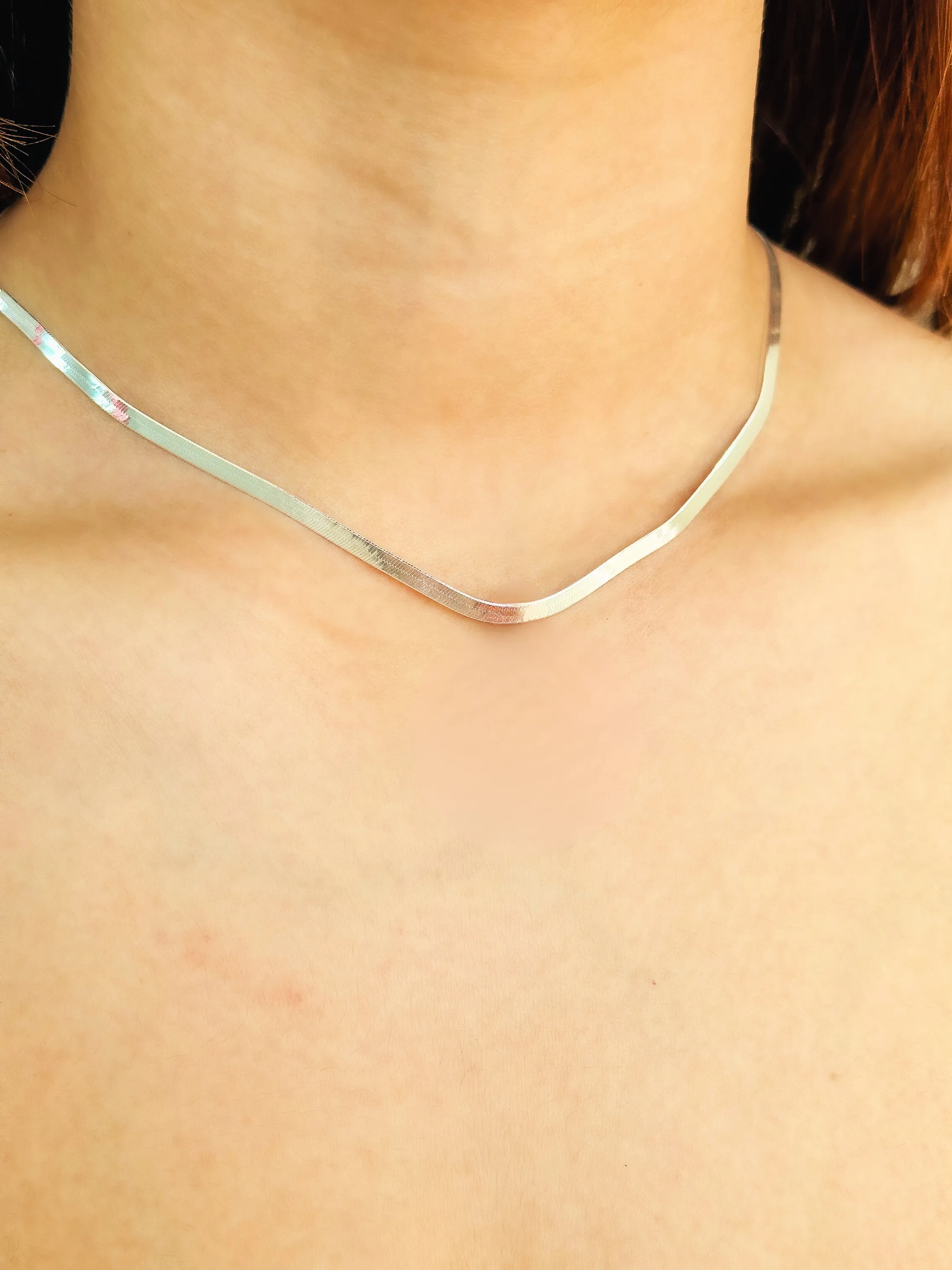 CHOKER PRATA LAMINADA FIO 035