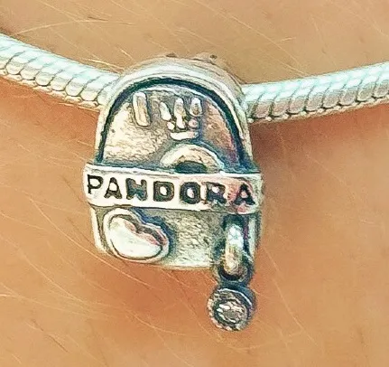 BERLOQUE PRATA PASSANTE MOCHILA INSPIRAÇÃO PANDORA