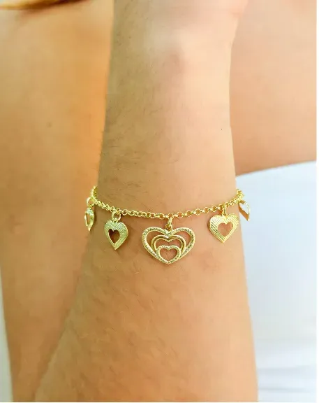PULSEIRA CORAÇÕES PENDURADOS