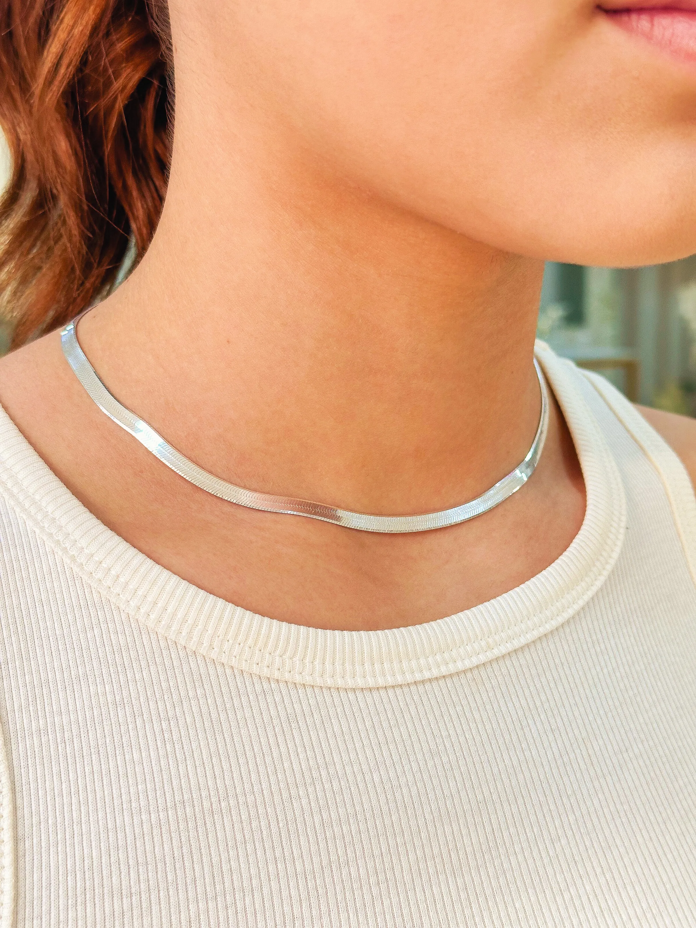 CHOKER PRATA LAMANIADA FIO 050
