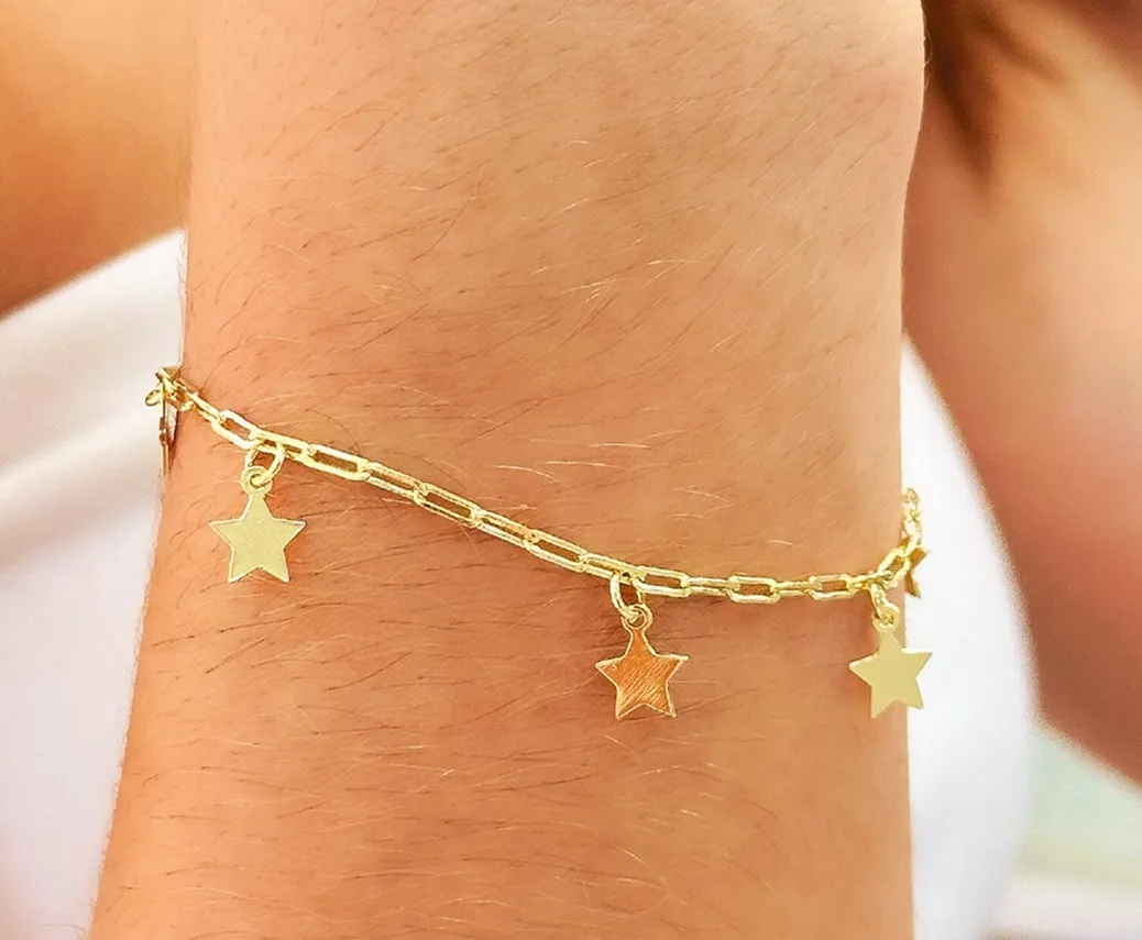 PULSEIRA CARTIER ESTRELAS PENDURADAS