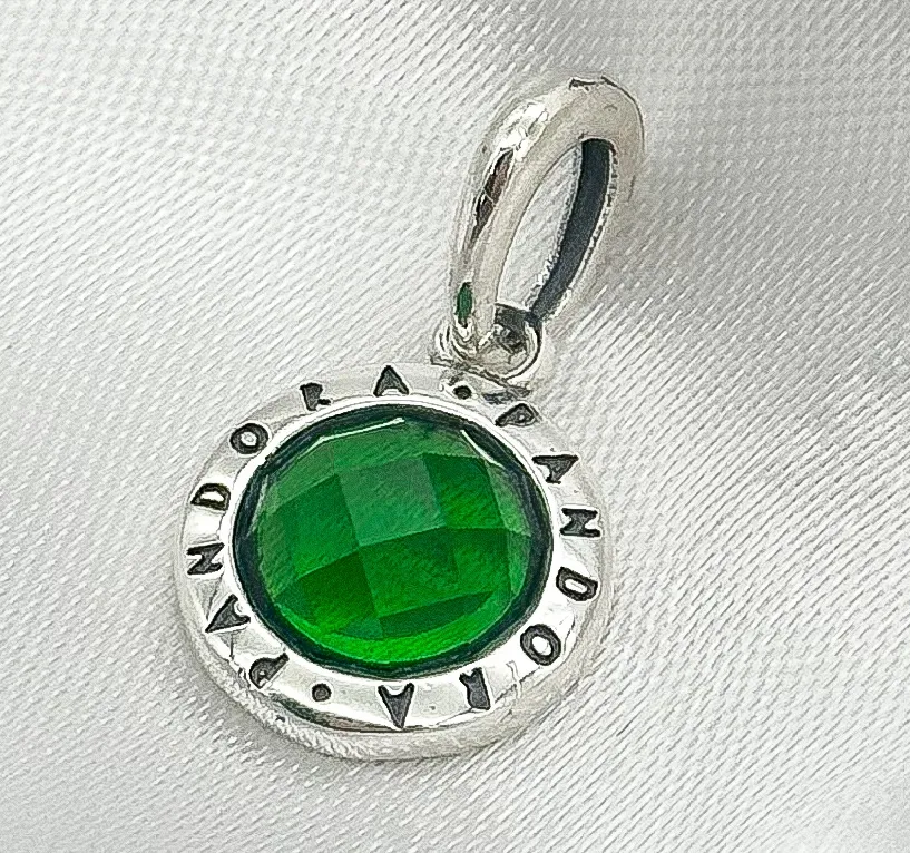 BERLOQUE PRATA PEDRA VERDE PANDORA
