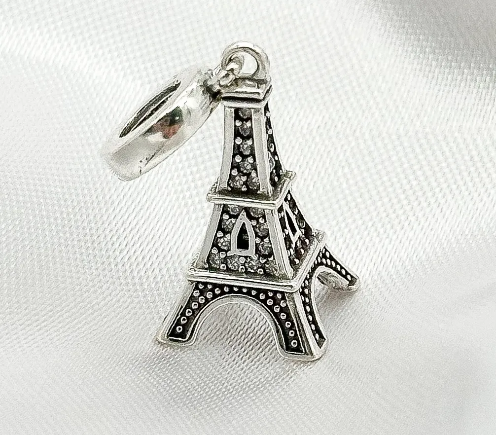 BERLOQUE PRATA TORRE EIFFEL CRAVEJADA