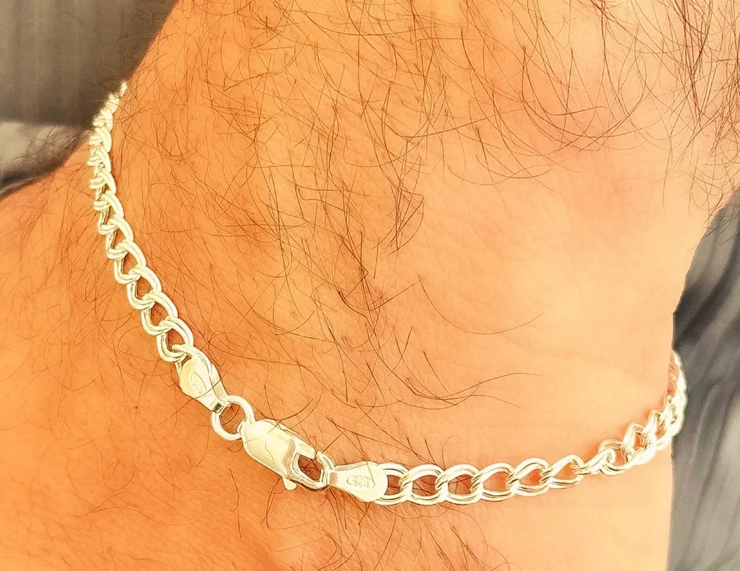 PULSEIRA PRATA ELO DUPLO