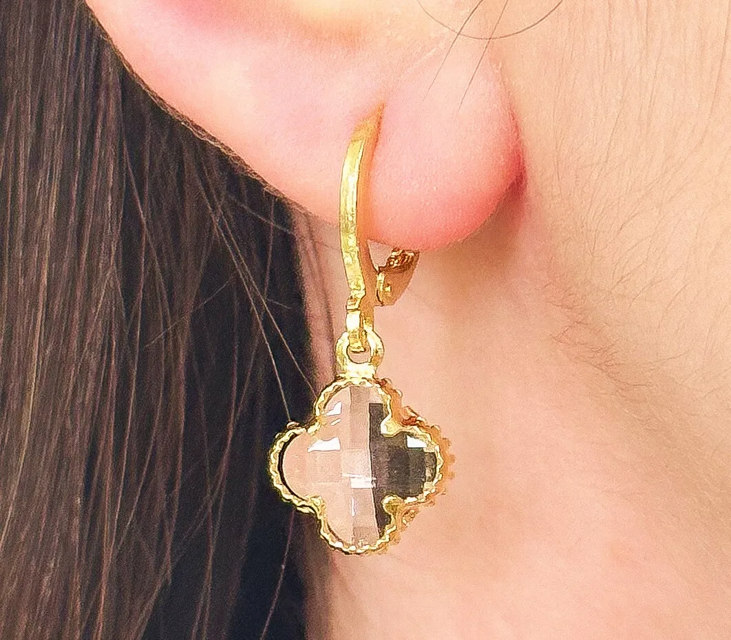 BRINCO ALHAMBRA INSPIRAÇÃO VAN CLEEF PEDRA CRISTAL